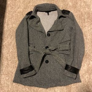 Grey pea coat